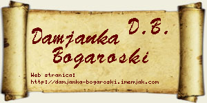 Damjanka Bogaroški vizit kartica